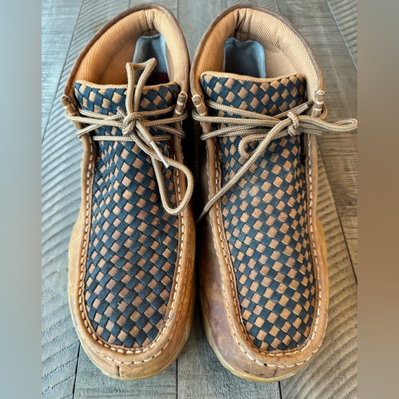 Twisted X Brown Chukka Checkered Driving Mocs Boots Men’s Size 11 (M) main image 6